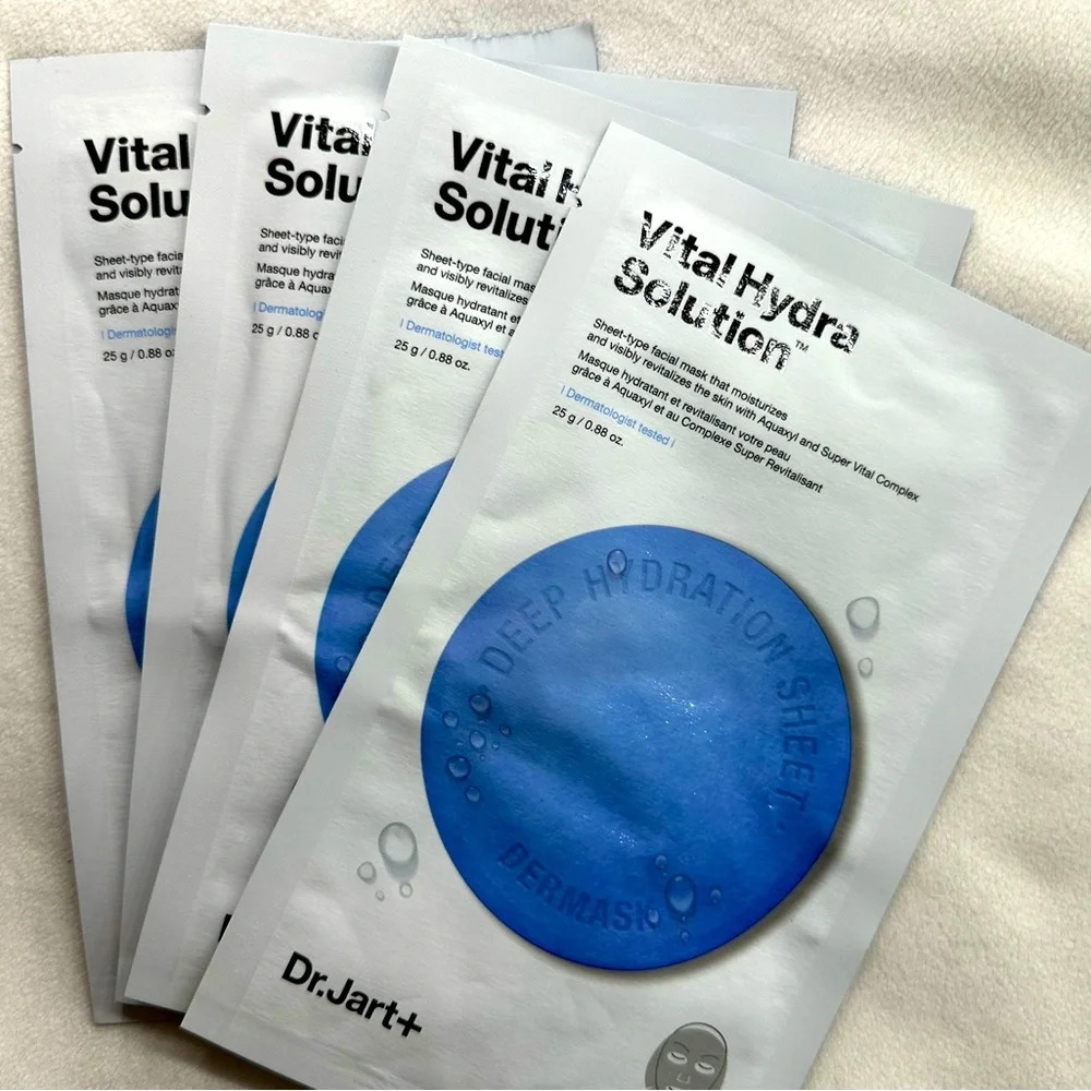Dr. Jart+ Vital Hydra Solution™ PRO Glow Face Mask with Hyaluronic Acid (4 pack)